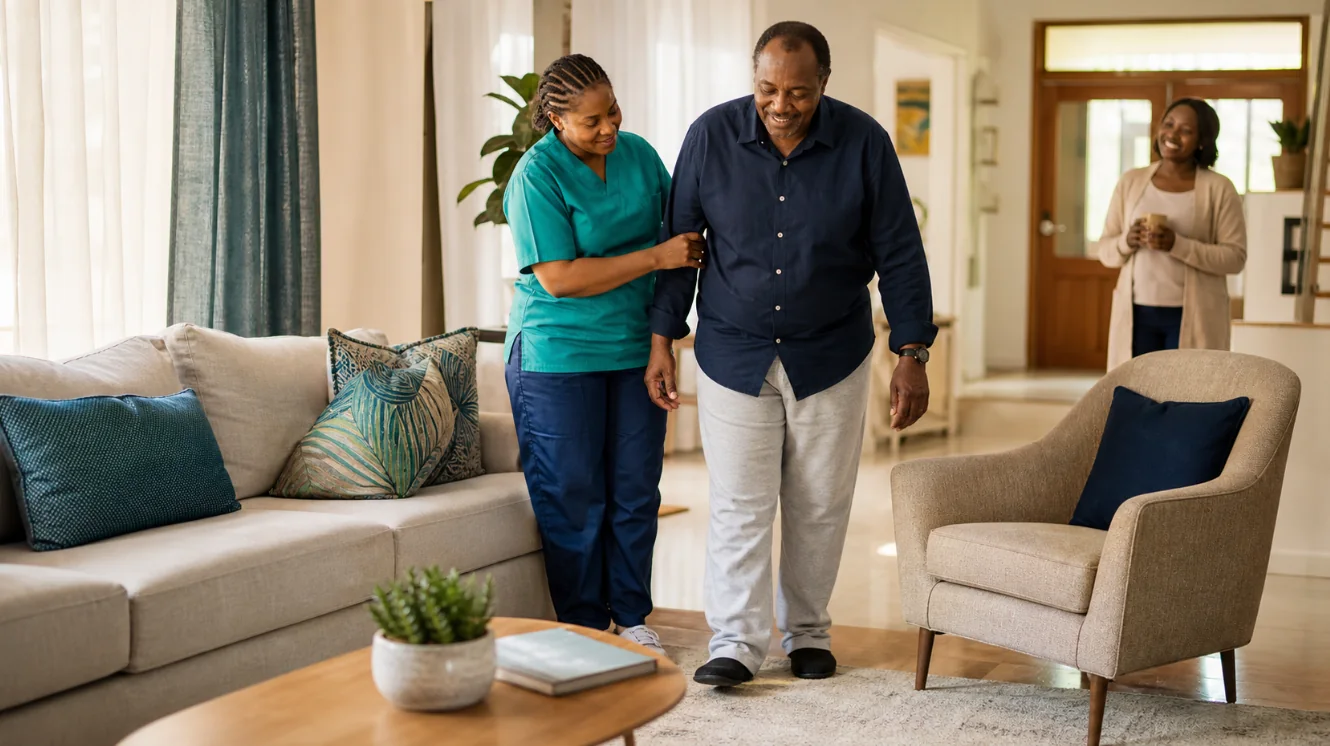 Home-based recovery support for an older adult